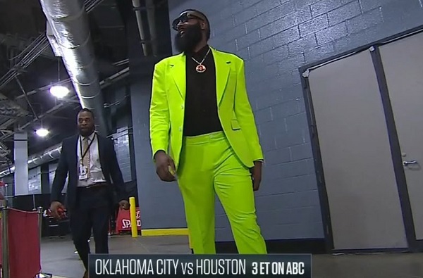 Colby's take on James Harden's Christmas Day Suit